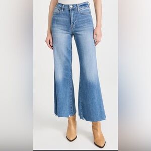 Frame Denim Le Crop Palazzo Light Blue Flare Jeans Preppy Western relaxed fit 28